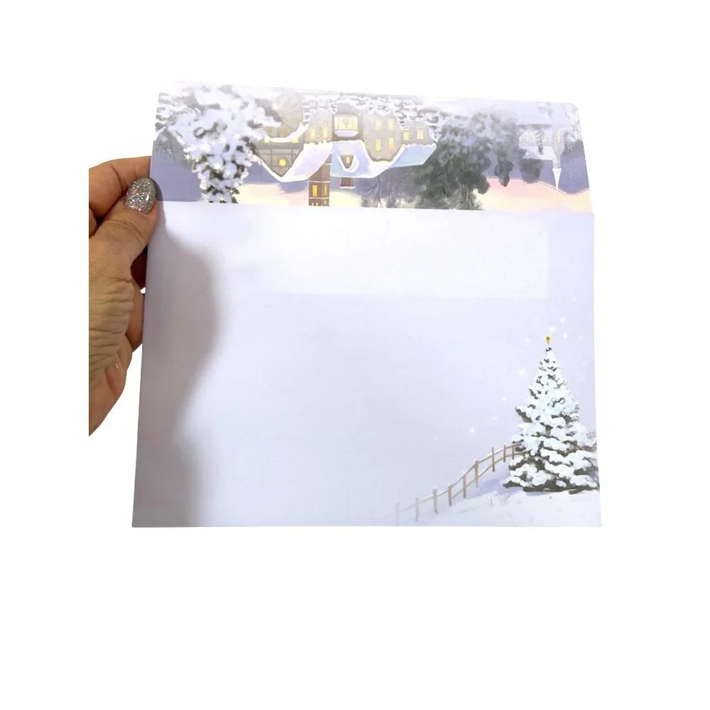 Christmas Cards 2 Boxes 14  Matching Envelopes 20 Seals Winter Church Cardinal